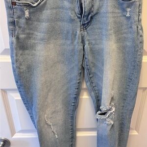 Kendall & Kylie Light Blue Distressed Boyfriend Jeans